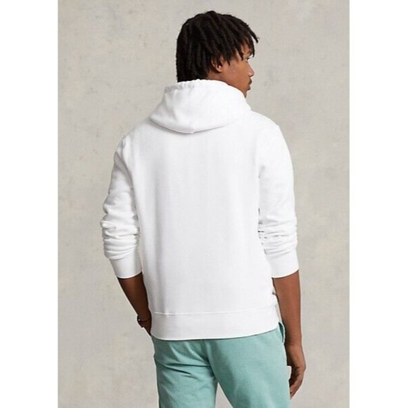 $228 - POLO RALPH LAUREN POLO BEAR Fisherman Fleece Hoodie White Size XXL - Picture 5 of 9